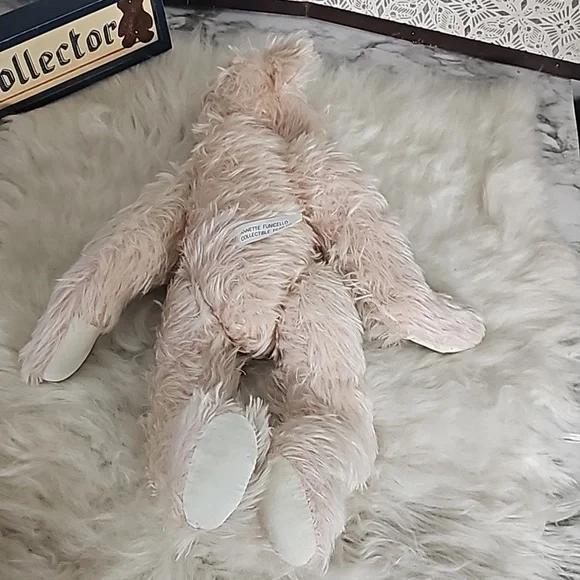 Vintage Annette Funicello mohair jointed plush stuffed Teddy Bear fuzzy 18-in - Picture 5 of 12